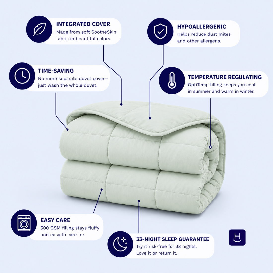 The Everyday Comforter Sage Green
